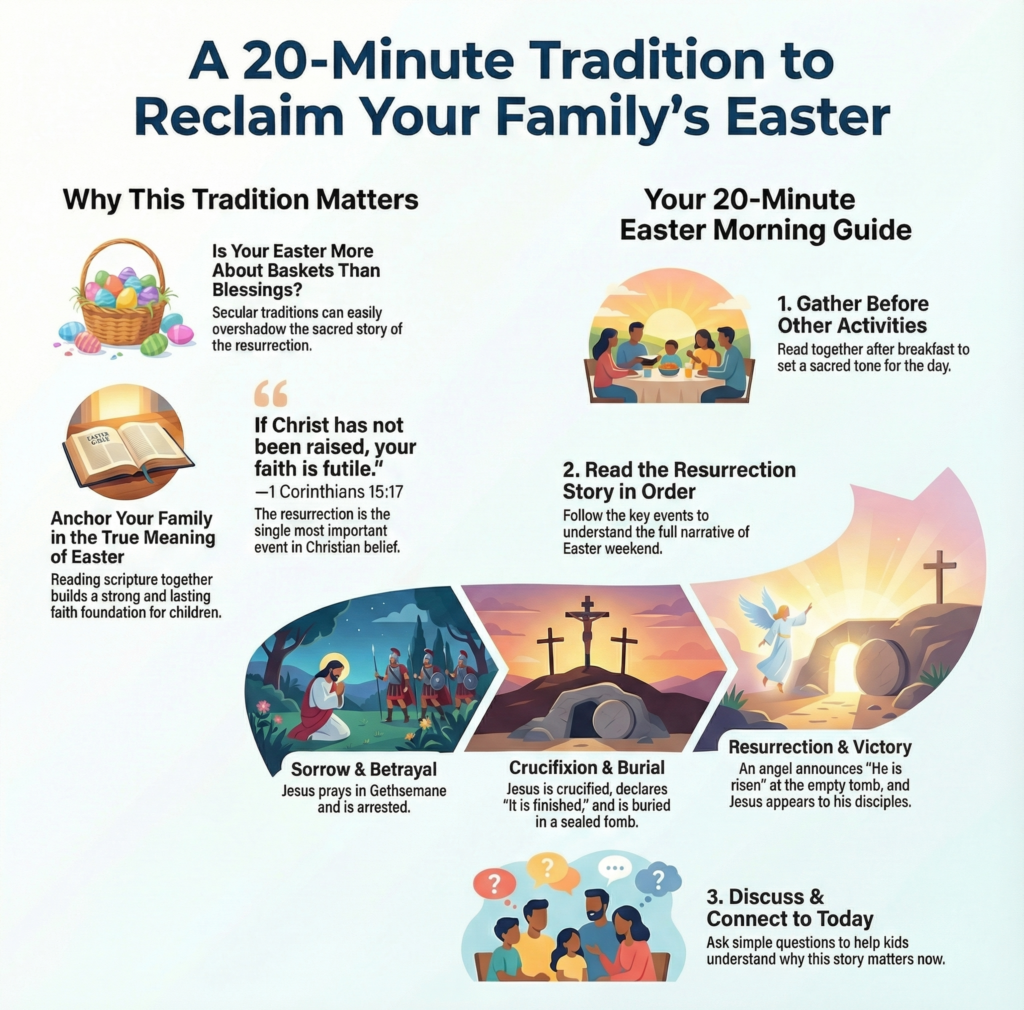 An image illustrating a 20-minute tradition to use these bible verses with your family