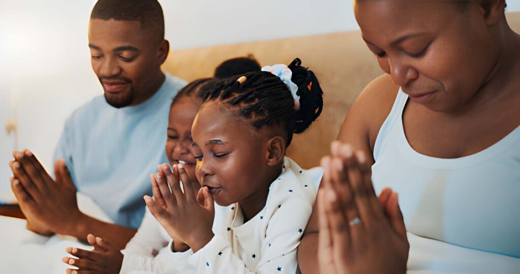 A family Praying together