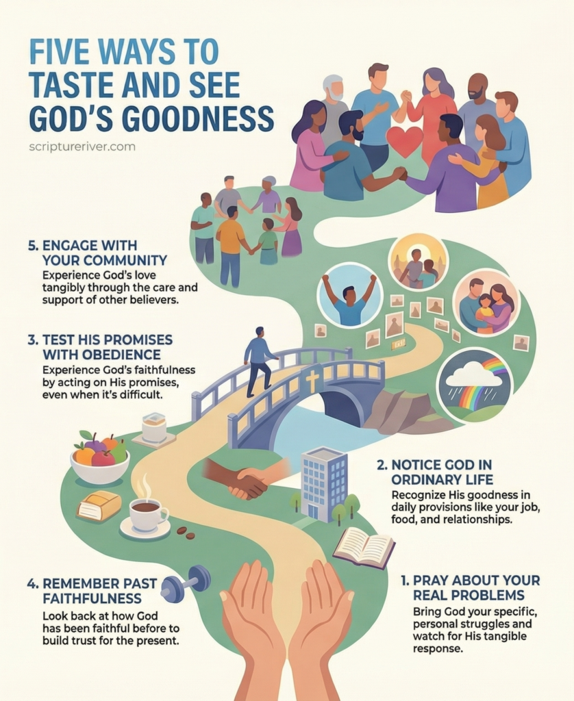 Five ways to taste and see the goodness of God