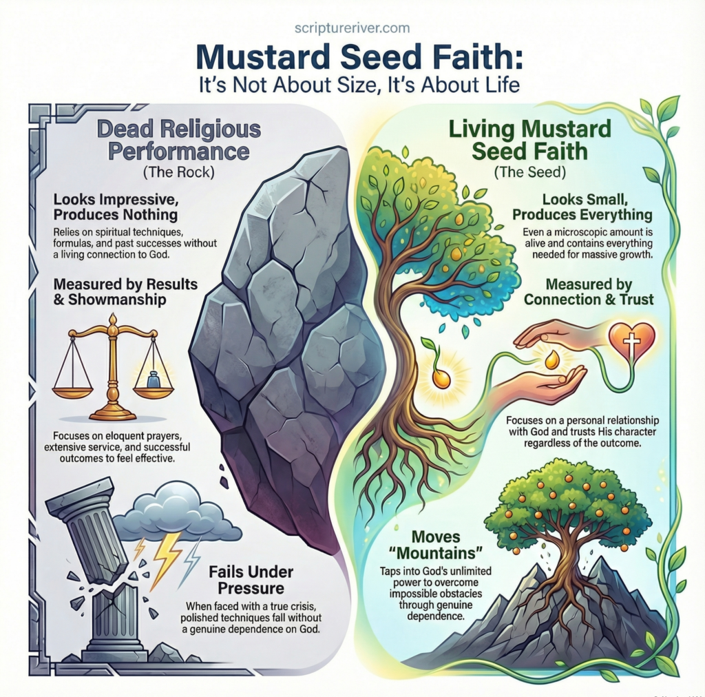 Mustard seed faith: living mustard seed faith