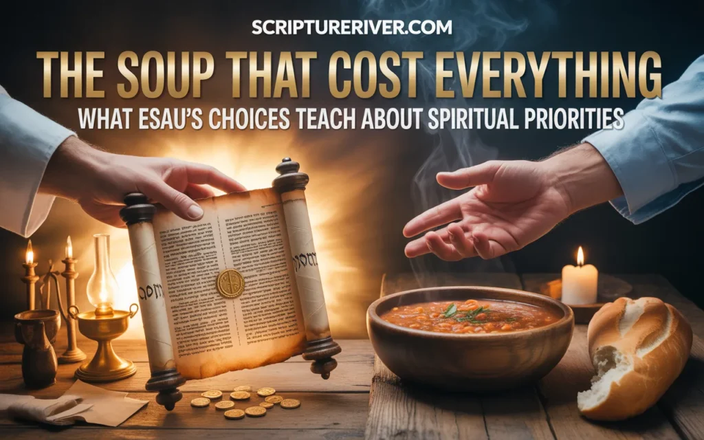 Illustrating The Critical Birthright Transaction Between Esau and Jacob