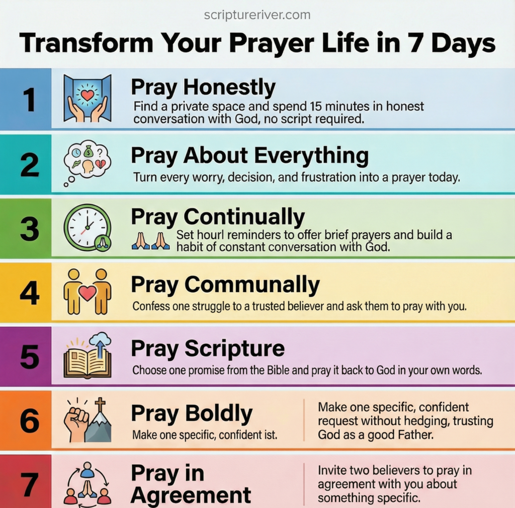 Illustrating how to transform your prayer life in 7 days