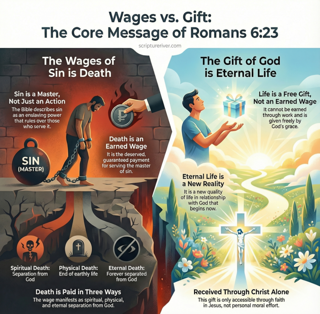 Showing the full context of Romans 6:23