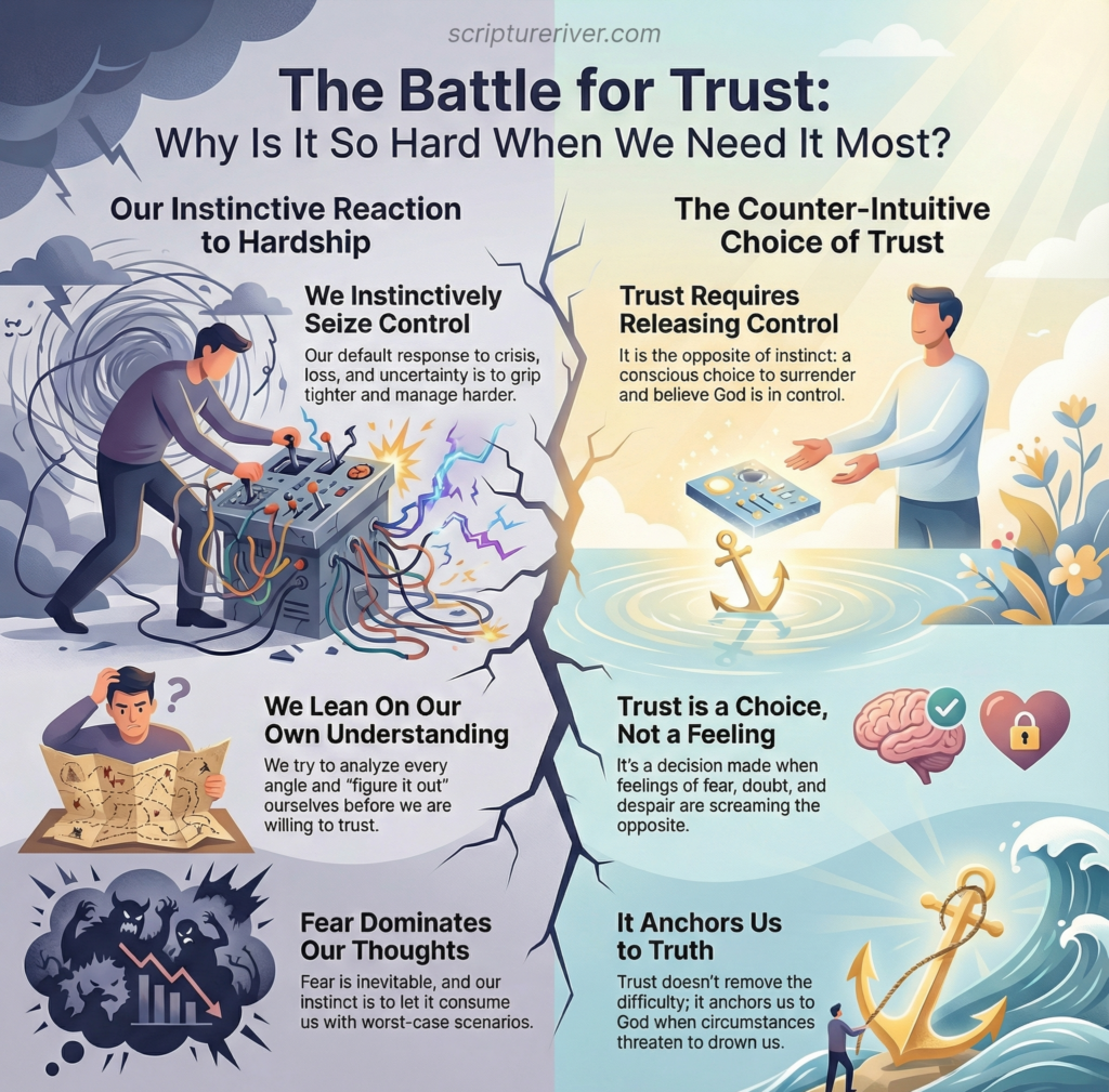 Illustrating Why Trusting God During Hardship Is So Difficult