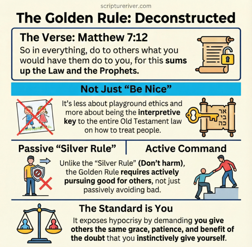 What Matthew 7:12 Actually Says: The Golden Rule