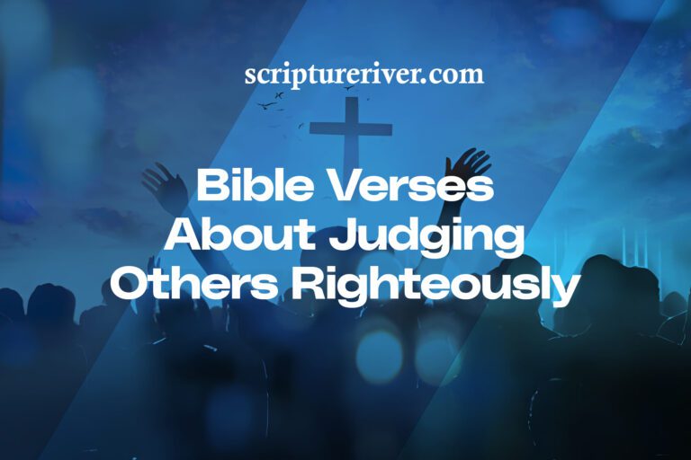 27 Bible Verses About Judging Others Righteously - Scripture River